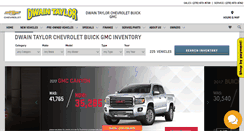 Desktop Screenshot of dwaintaylorchevrolet.com